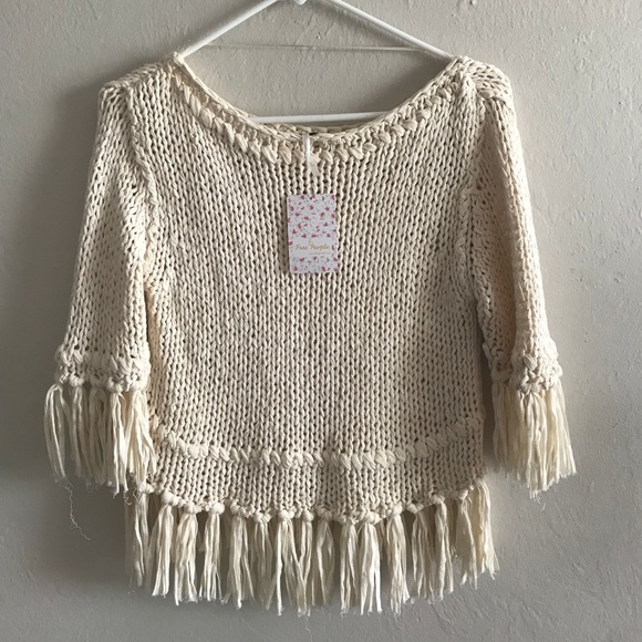 Free People Sweaters - fringe sweater